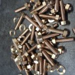 Bronze Bolt Nut & Washer 1